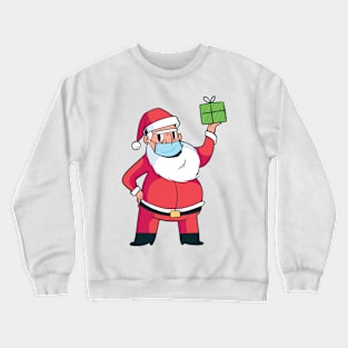 Dabbing Santa Mask Crewneck Sweatshirt